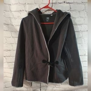 Acacia Hoodie Open Sweater Grey M